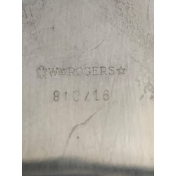 VTG Wm Rogers 810-16 Silver Plated Oval Tree of Life Platter 8922 Serving - Picture 3 of 9